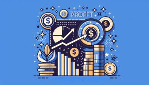infographic showing a graph trending up with the word 'profit' showing the difference Between Cash and Profit